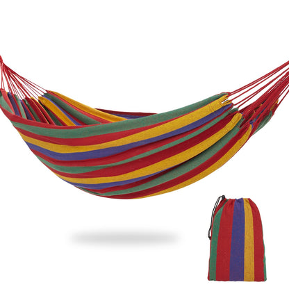 Double Adult Hammock Red Stripe with Storage Bag | Affordable Buy