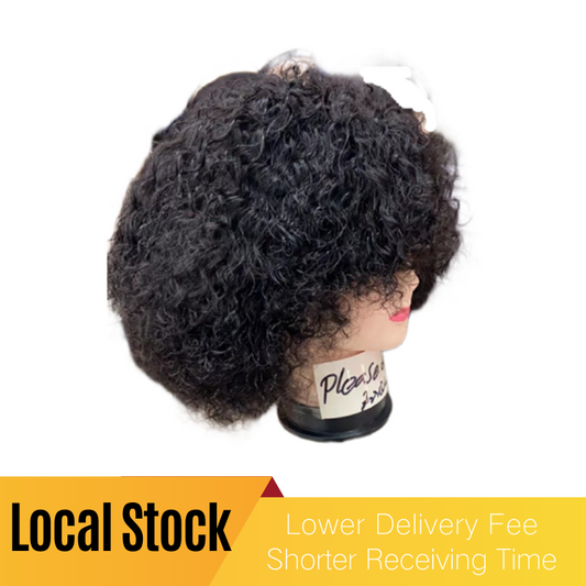 Local Stock Afro Human Wig - Affordable-buy