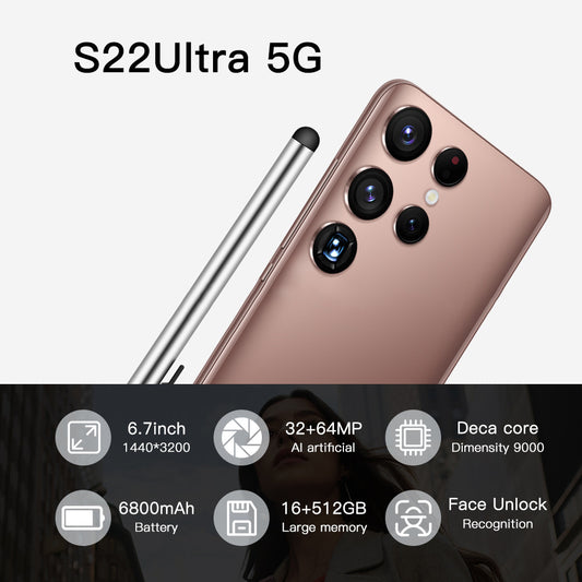S22Ultra5g new spot 6.3 inch Android smartphone mobile phones | Affordable-buy