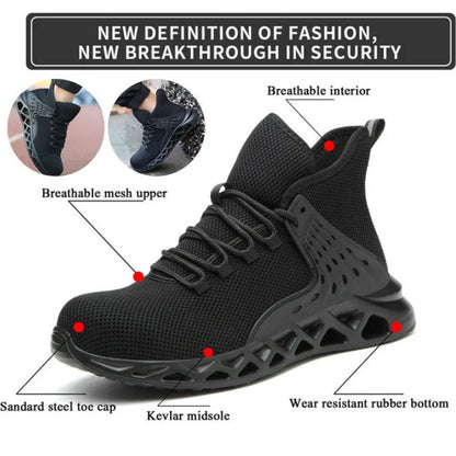 Mens Work Safety Shoes Black | Affordable-buy