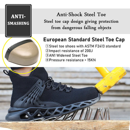 Mens Work Safety Shoes Black | Affordable-buy