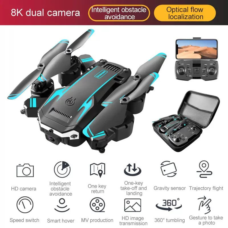 8K HD Aerial Dual Camera Four-axis Folding Aircraft G6 Remote Control Aircraft Toy