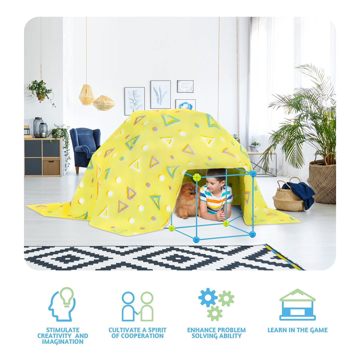 Children Creative Self-Assembly Tent Toy | Affordable Buy