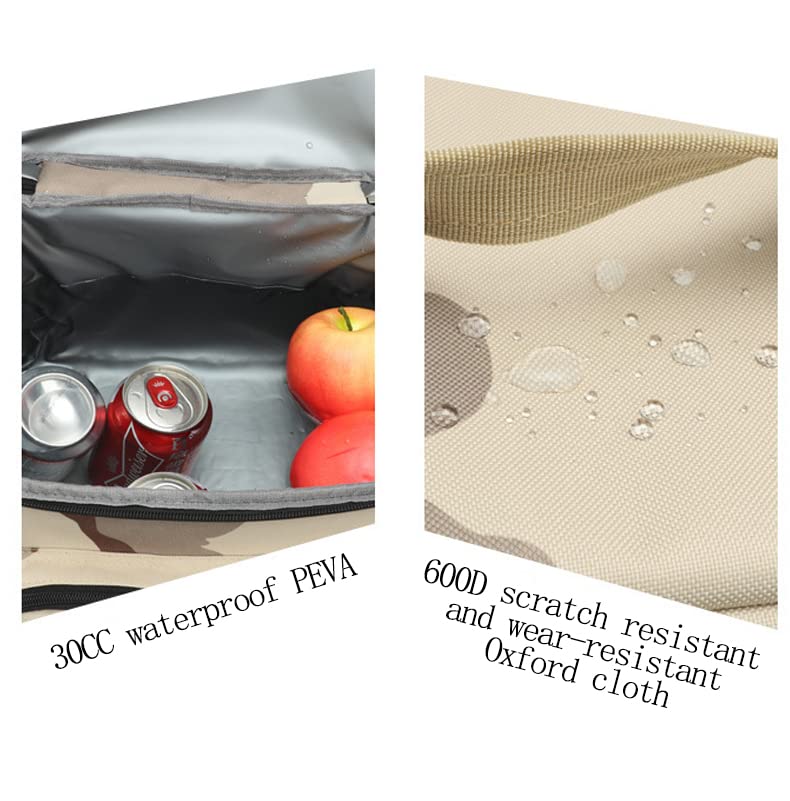 Outdoor Waterproof Camouflage Wear-resistant Oxford Cloth Portable Insulation Bag