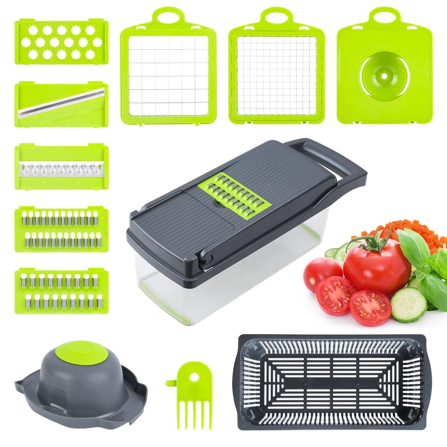 Multi Functional Kitchen Cutter Set Of 16 Pieces