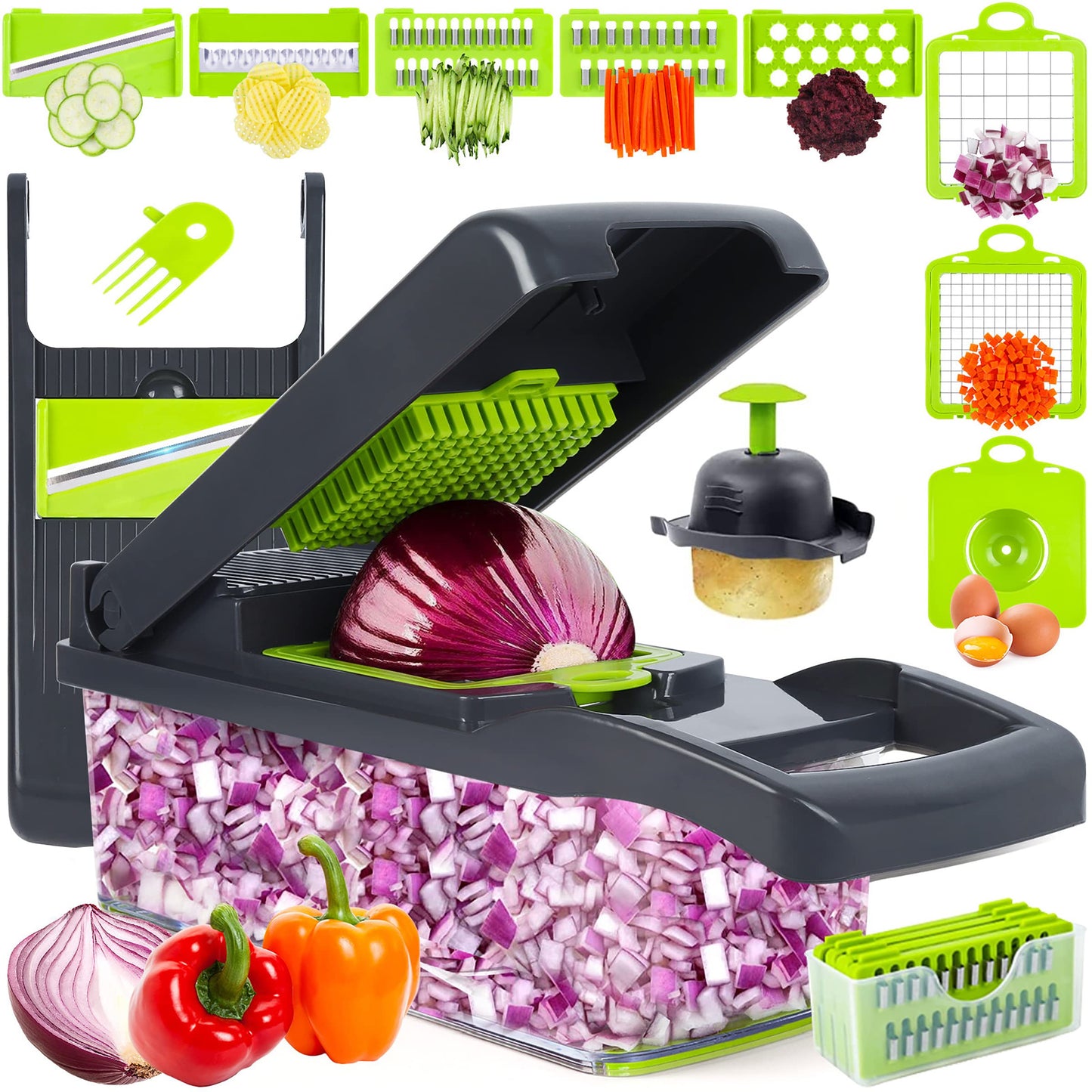 Multi Functional Kitchen Cutter Set Of 16 Pieces