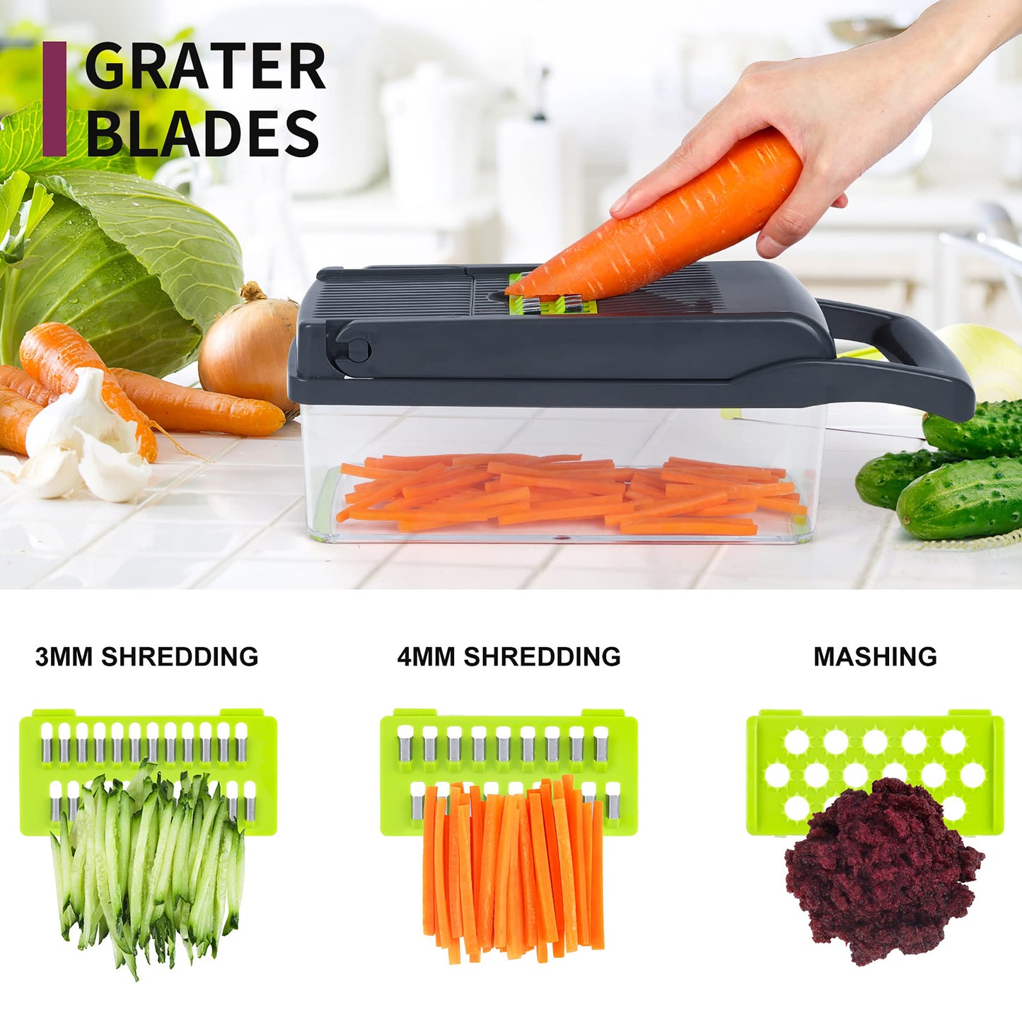 Multi Functional Kitchen Cutter Set Of 16 Pieces