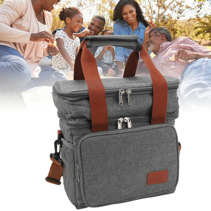 Double Layer Insulated Outdoor Picnic Bag