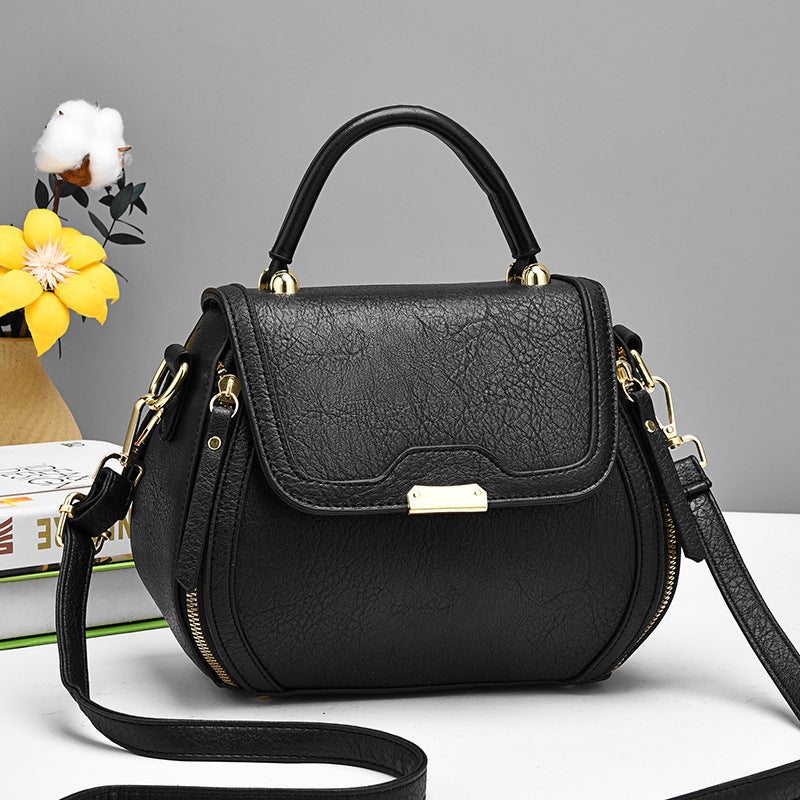 New Fashion Simple Atmosphere Single Shoulder Slant Bag Retro Personality Western Style Small Bag