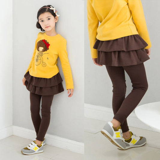 Children's Multicolor Elastic Baby Korean Half Skirt Clothing