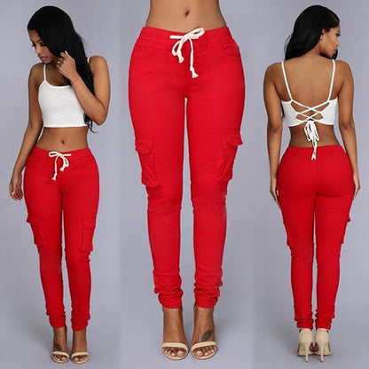 Lace Up Casual Pants Multi Bag | Affordable-buy