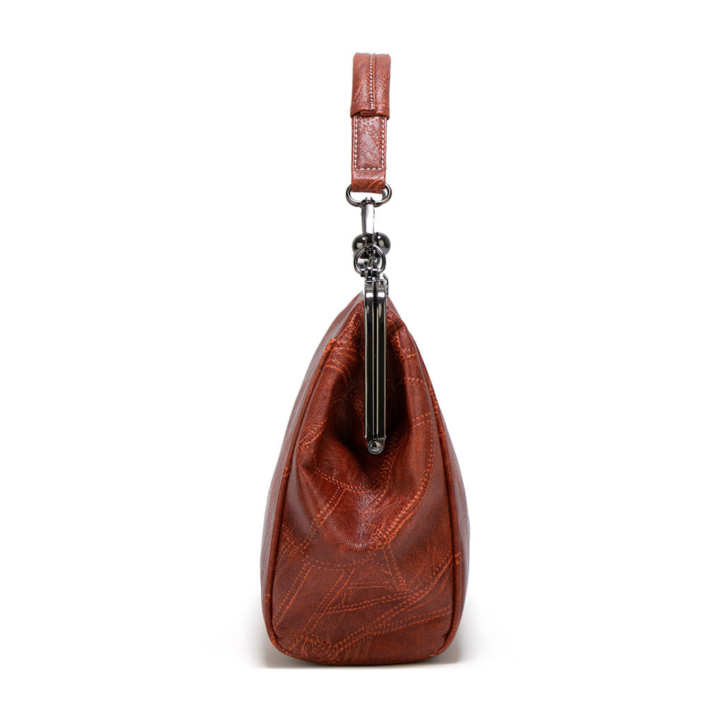 New Women's Handbags Crossbody Clip Bags Oil Leather Women's Bags