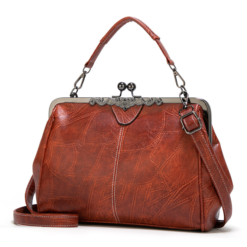 New Women's Handbags Crossbody Clip Bags Oil Leather Women's Bags