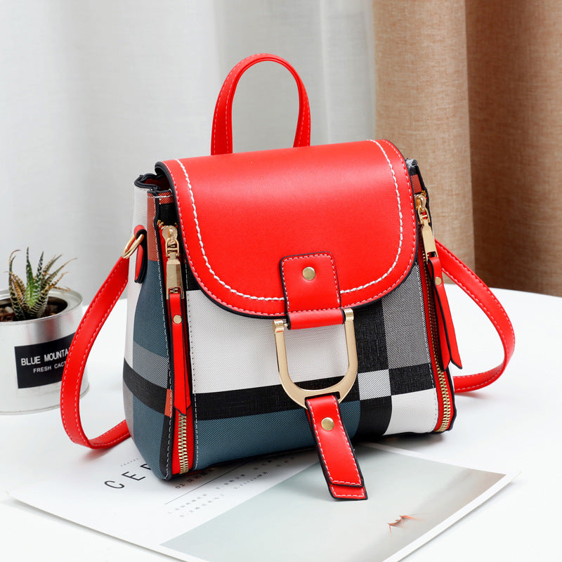 Women's Fashion Versatile Soft Leather Shopping Backpack