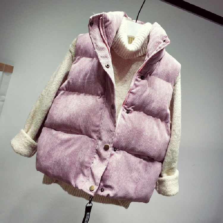 Women's Warm And Loose New Korean Version Vest Coat