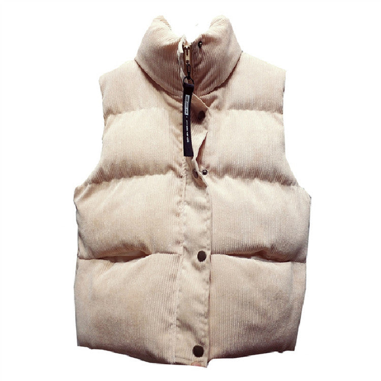 Women's Warm And Loose New Korean Version Vest Coat