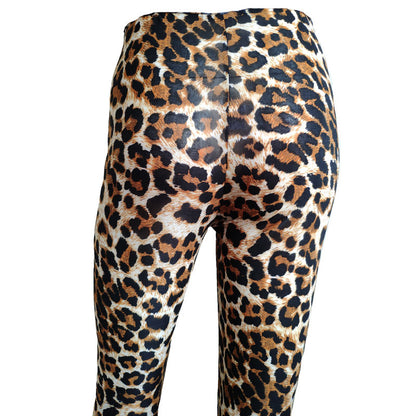 Women's Fashion Leopard Print Leggings Elastic Slim Pants