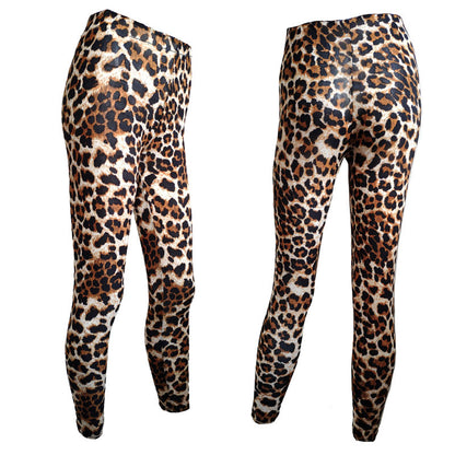 Women's Fashion Leopard Print Leggings Elastic Slim Pants