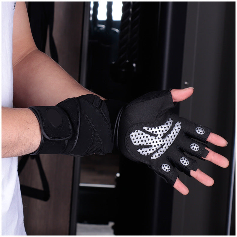Fitness Sports Equipment Exercise Half Finger Gloves Training Gym