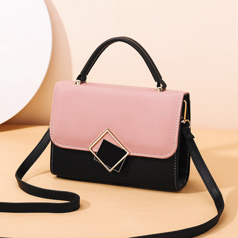Women's New PU Leather Fashion Single Shoulder Diagonal Small Square Bag
