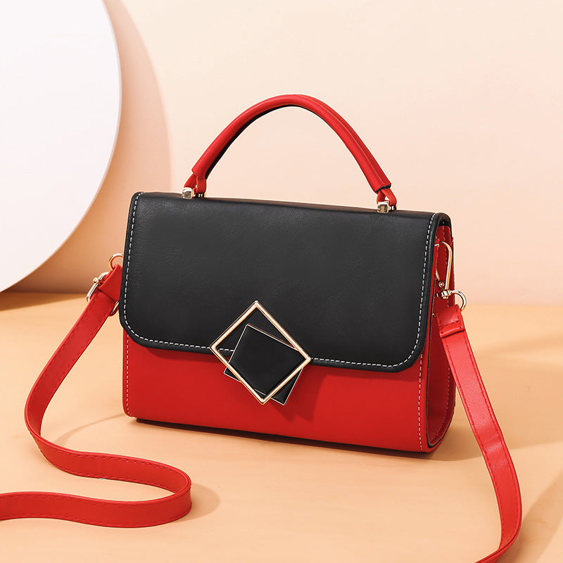 Women's New PU Leather Fashion Single Shoulder Diagonal Small Square Bag
