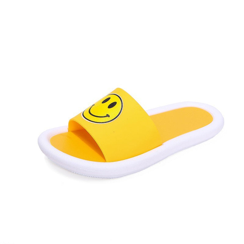 Children's Smiling Face Cool Slippers Bathroom Bath Home Non Slip Shoes