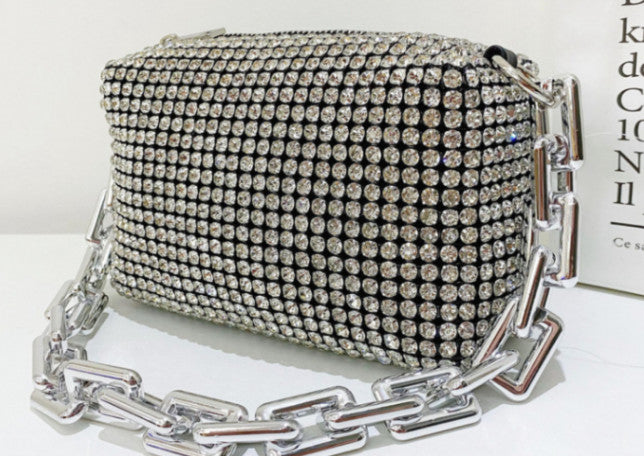 New Fashion Underarm Diamond Portable Crossbody Bag