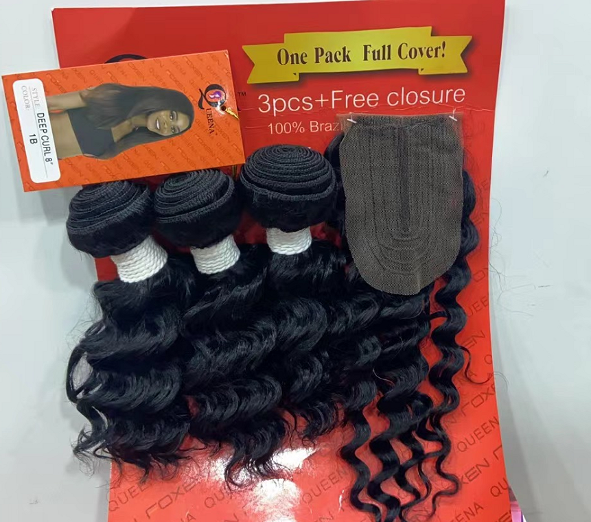 Local stock 3pcs+Free closure: One Pack full cover!