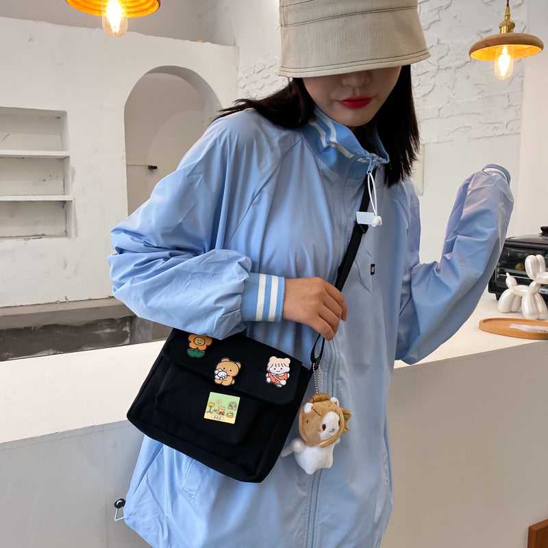 Female New Japanese Harajuku Diagonal Cross Versatile Shoulder Bag
