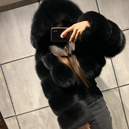 Fur Coat Imitation Fox Hair Sleeves | Affordable-buy