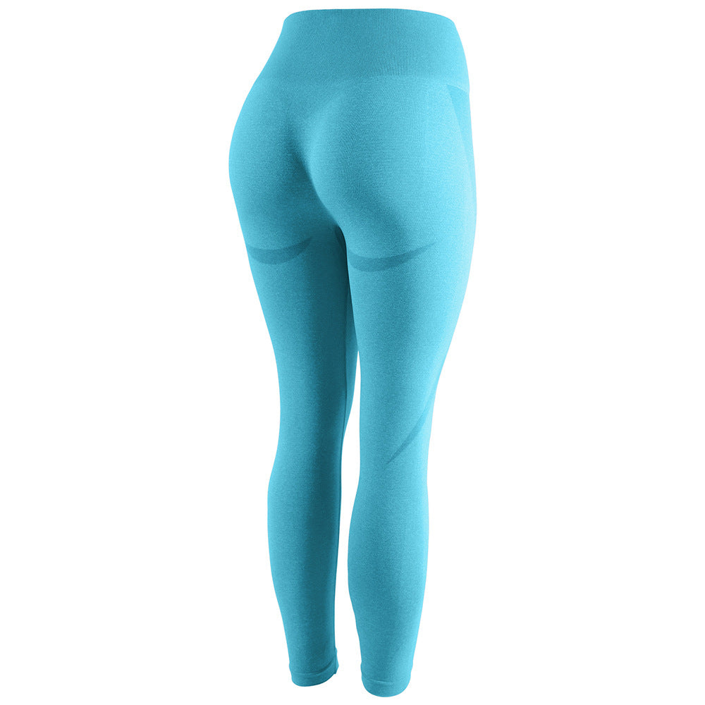Seamless Knitted Hip Lifting Moisture Absorption And Sweat Wicking Yoga Pants Exercise Fitness Pants Sexy Hip Leggings