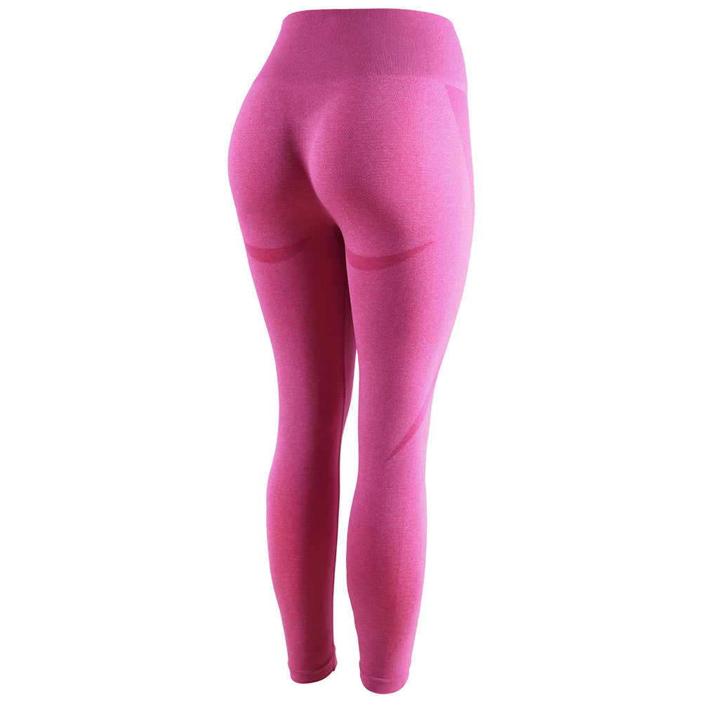Seamless Knitted Hip Lifting Moisture Absorption And Sweat Wicking Yoga Pants Exercise Fitness Pants Sexy Hip Leggings