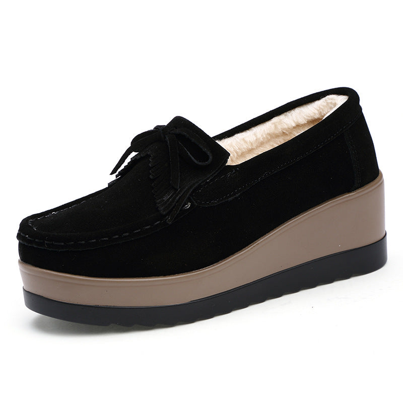 Women's Casual Rocking With Non Slip Slope With Thick Soles Single Shoes