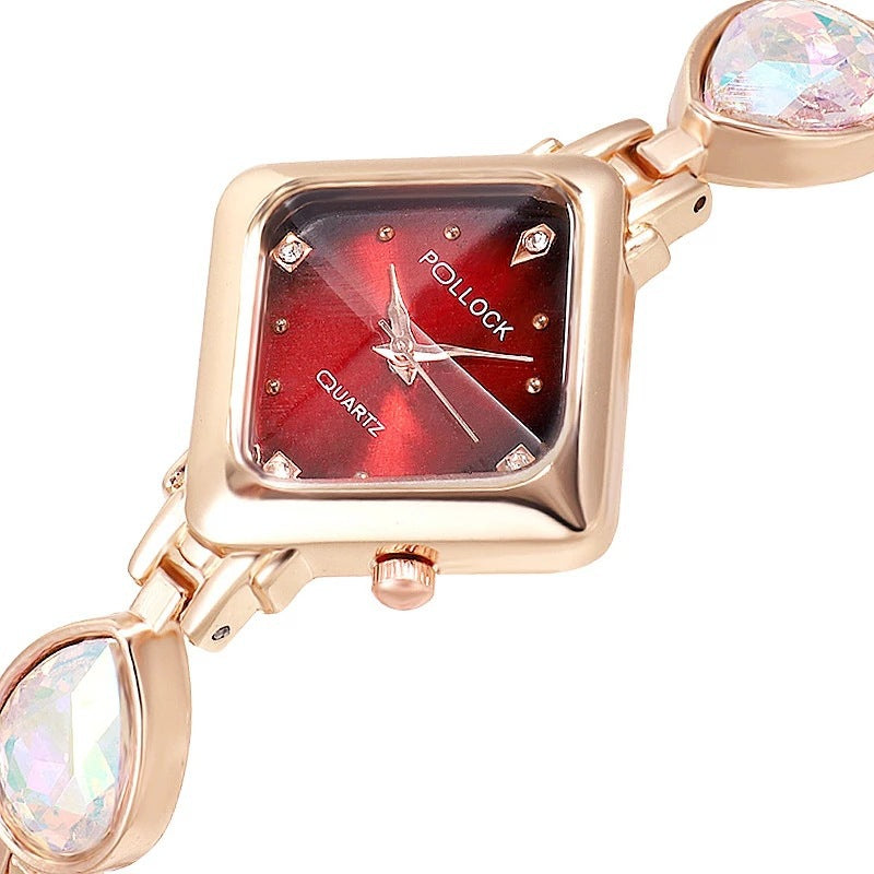 Fashion New High-end Authentic Diamond Inlaid Non Waterproof Swiss Watch