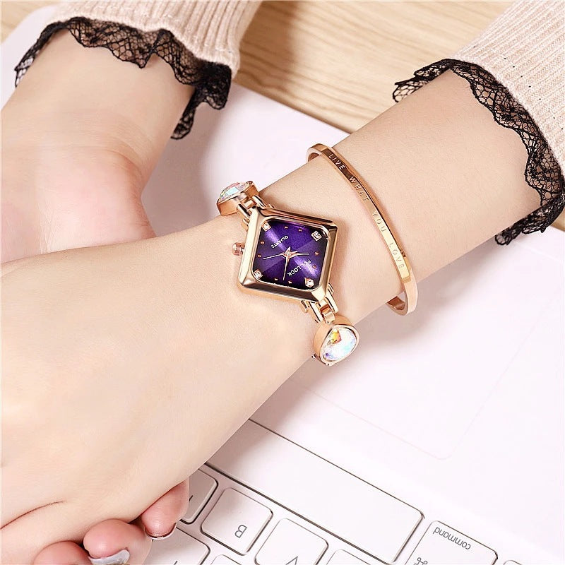 Fashion New High-end Authentic Diamond Inlaid Non Waterproof Swiss Watch