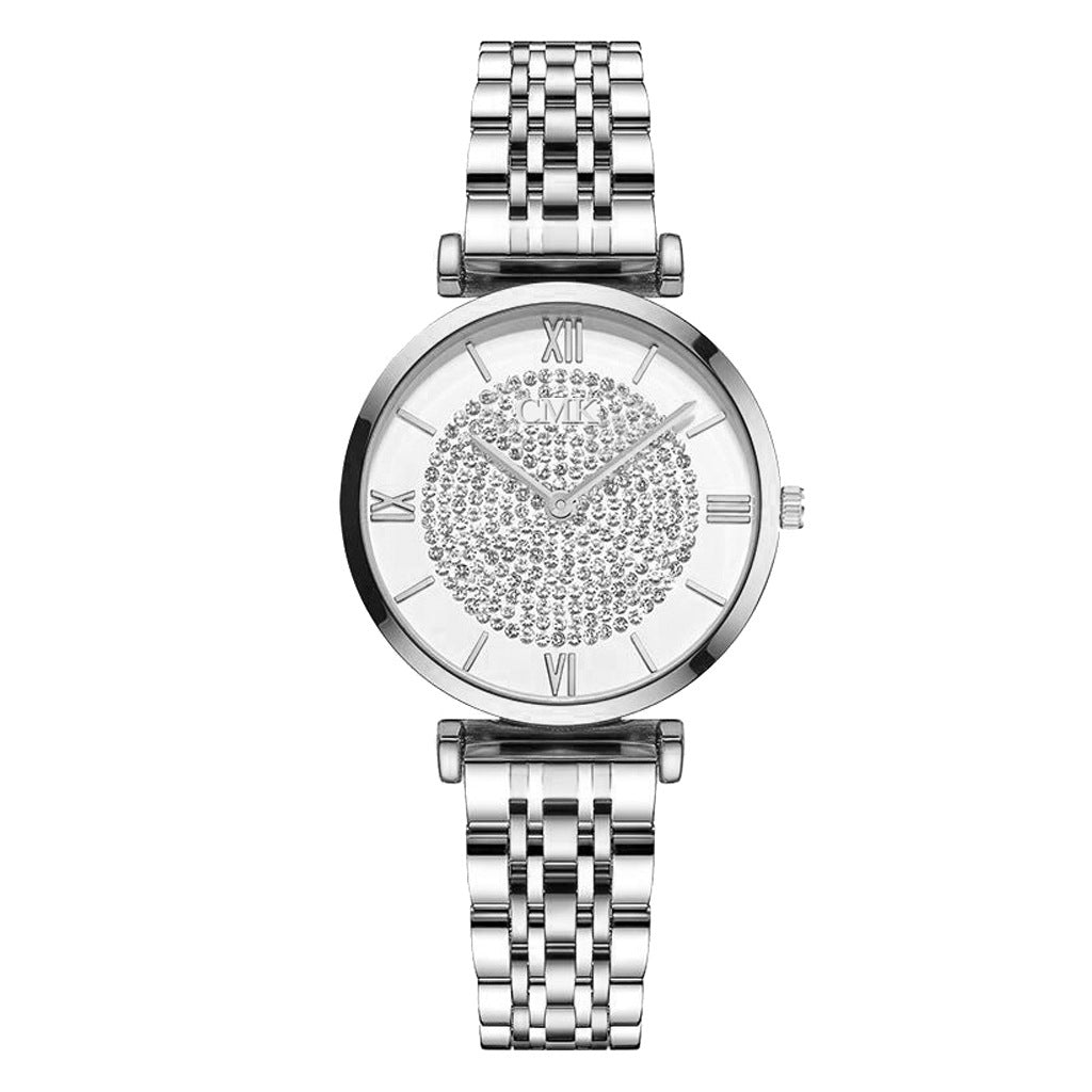 Fashion Temperament Simple Classic Dial Alloy Steel Band Women's Watch