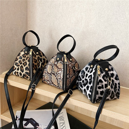 Women's New Fashion Leopard Print One Shoulder Handbag