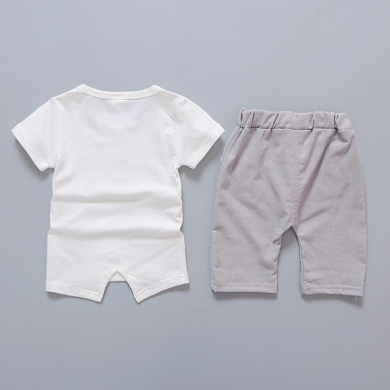 Korean Baby Boys' Summer Fashion Short Sleeve Shorts