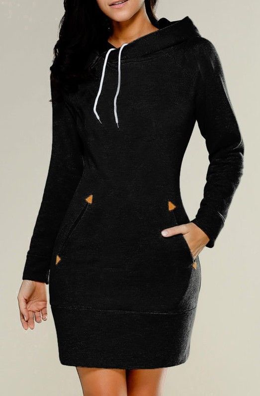 Hooded High-necked Long-sleeved Sweater 5 Color 8-yard S-5XL