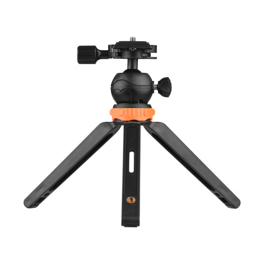 Portable Mini Desktop Tripod with 2 Levels of Adjustable Height Max. Load Bearing 1.2KG 1/4 Inch Screw for Camera Camcorder Smartphone