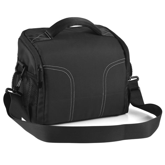 Padded Camera Bag Travel Camera Shoulder Bag Water-resistant Shock-proof Camera Case Messenger Bag for DSLR/SLR/Mirrorless Camera Case with Removable Dividers