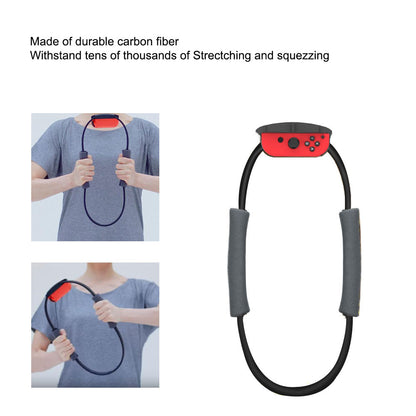 Compatible with Nintendo Switch Ring Fit with Adjustable Elastic Leg Strap Sport Band Adventure Fitness Sensor Ring-Con+Leg Strap Fitness Ring