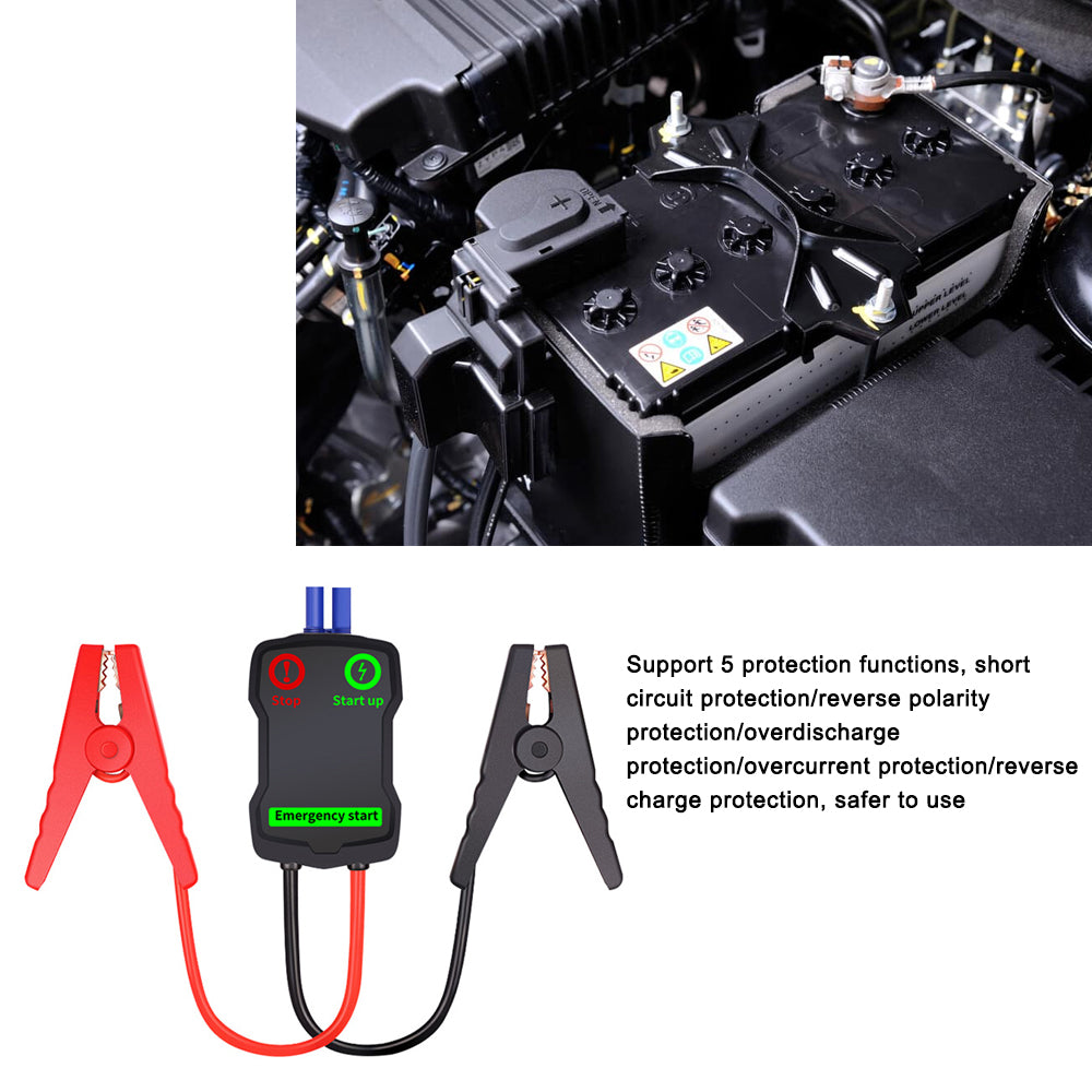 Car Jumper Boosters Cable Clip Emergency Car Battery Intelligent Alligator Clamps Red-Black Clips for 12 V Jump Starter