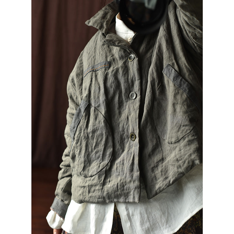 Women's Spring And Autumn New Loose Casual Cotton Jacket