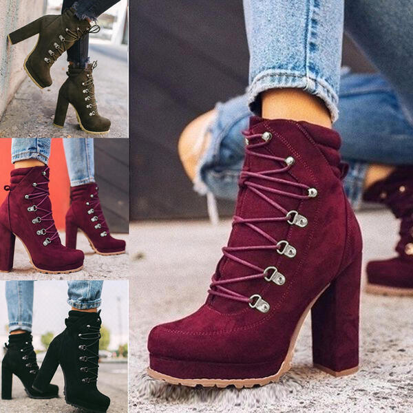 Autumn Winter High Heel Martin Boots | Affordable-buy