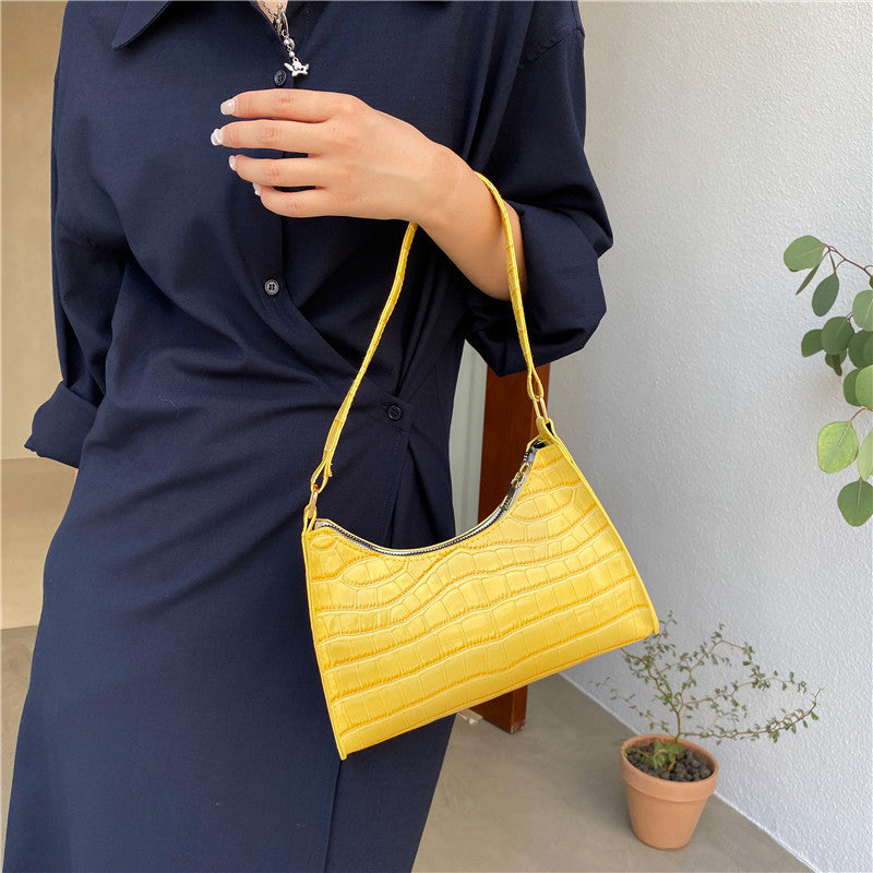 New Fashion Popular Small Square Soft Armpit Light Foreign Style Single Shoulder Bag