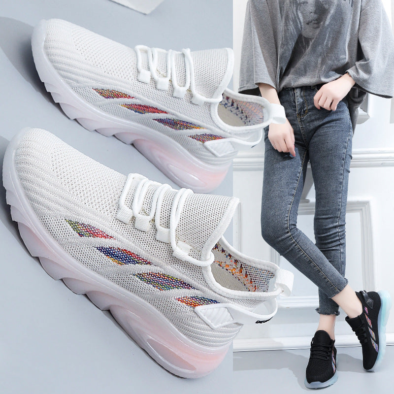 Women's New Jelly Sole Casual Single Breathable Fly Woven Coconut Fashion Shoes