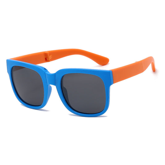 【three pieces, 325R】children's foldable polarizing silicone sunglasses baby sun protection sunglasses