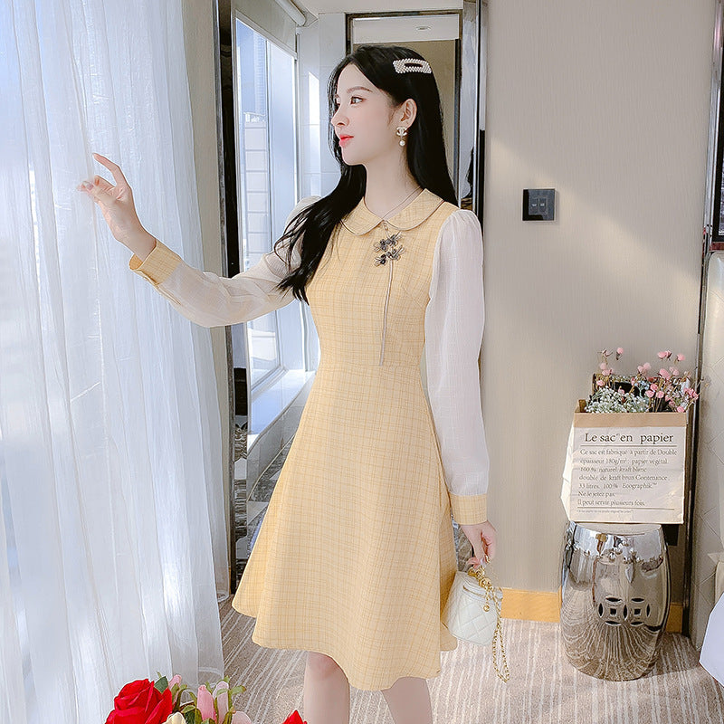 Cheongsam Temperament Elegant Age-reducing Waist Dress