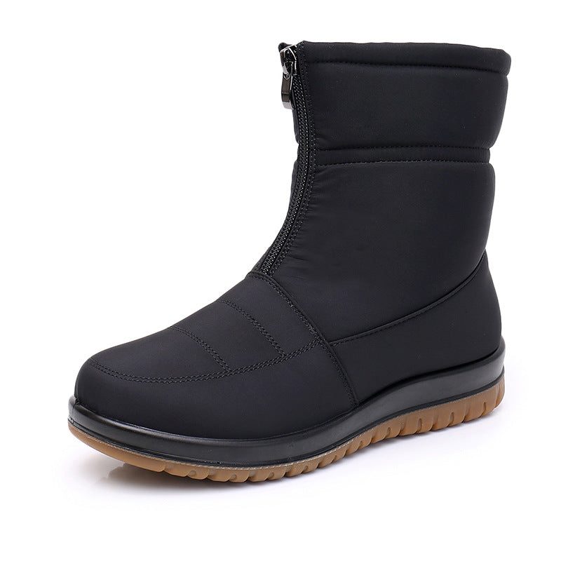 Women's Middle-aged And Old Cotton Warm Snow Boots